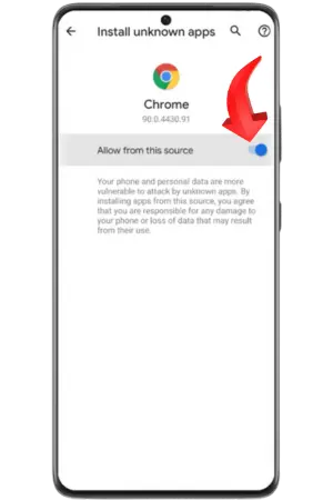 Winomania App Android installation settings allow unknown sources