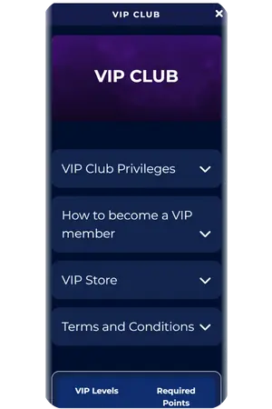 VIP club privileges and loyalty program